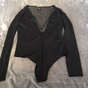 Victoria secret medium deep plunge bodysuit